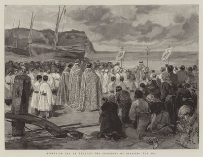 Día de la Ascensión en Etretat, la ceremonia de bendición del mar de Oswaldo Tofani